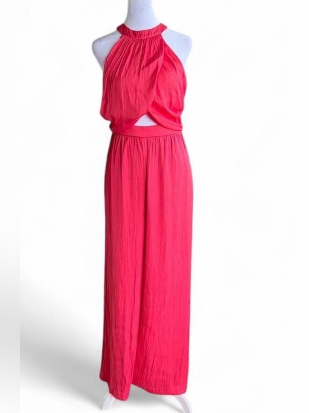 Common Assembly Wide Leg Pants and Crop Top Set in Hot Pink